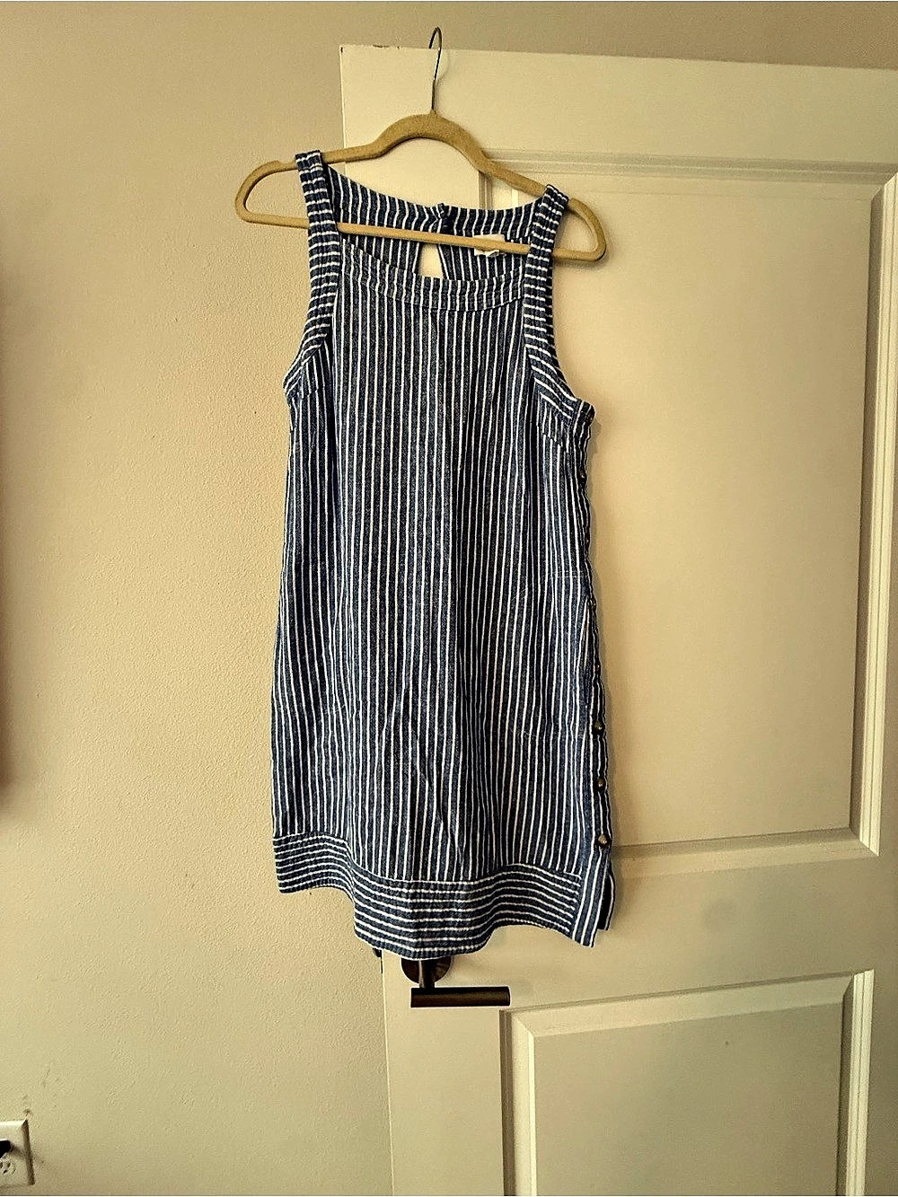 For Cynthia Blue & White Striped Tank Top